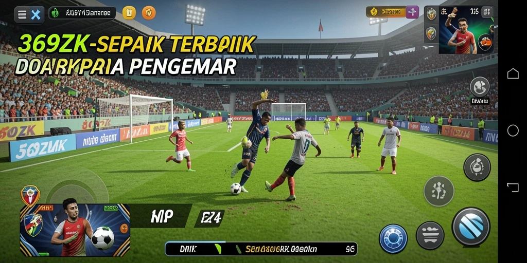 Gameplay seru dalam 369ZK, tunjukkan keahlian sepak bola Anda.