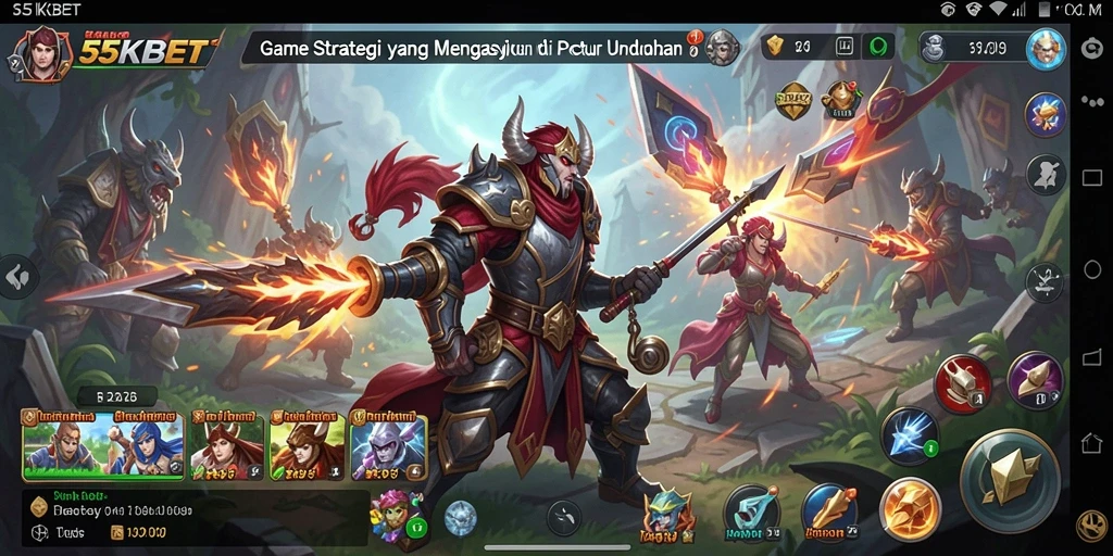 Tampilan Gameplay <strong>55KBET</strong> yang Menarik dan Strategis.