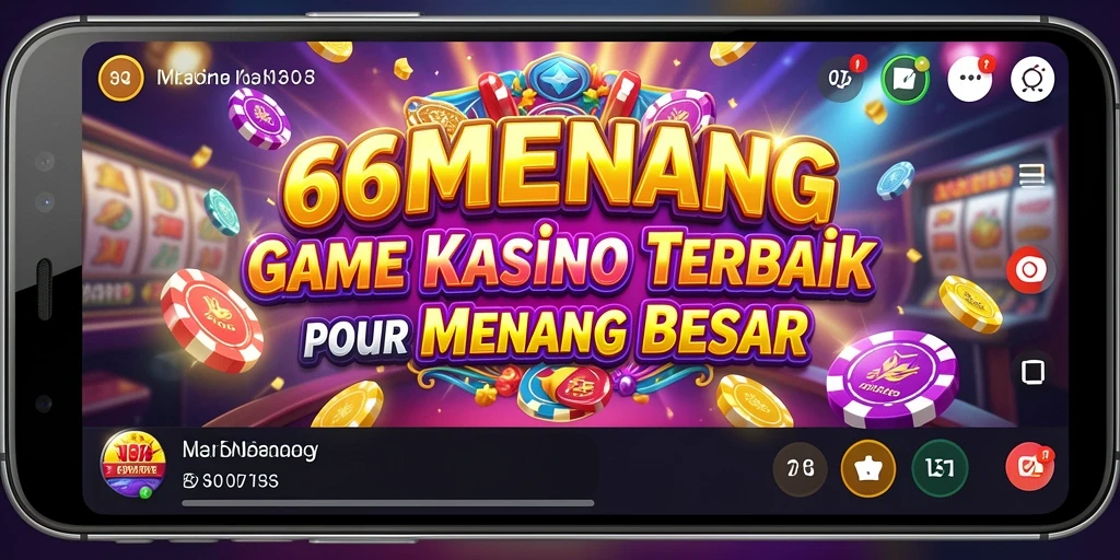 Screenshot gameplay 66MENANG, menampilkan suasana kasino yang mendebarkan.