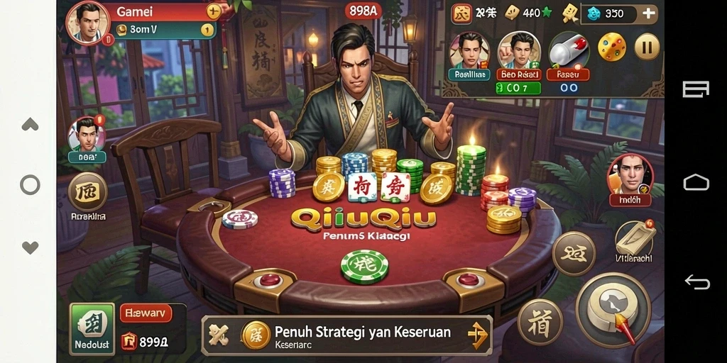Screenshot menampilkan gameplay seru dari 898A QiuQiu.