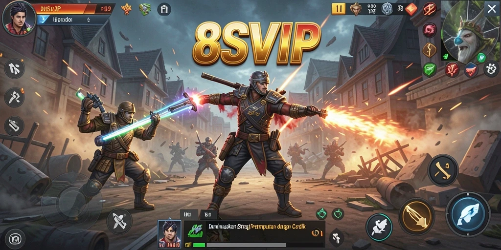 Tampilan gameplay <strong>8SVIP</strong> yang mendebarkan dan penuh taktik.