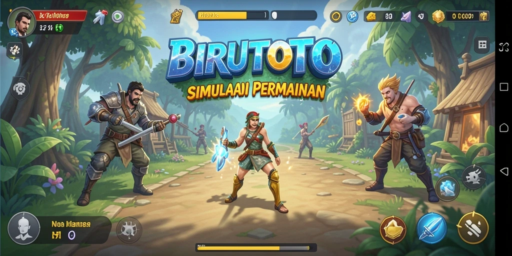 Gameplay BIRUTOTO yang penuh strategi dan tantangan.