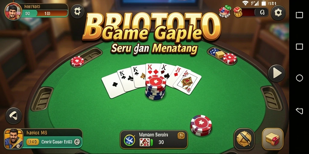 Tampilan gameplay Gaple yang menarik dan interaktif.