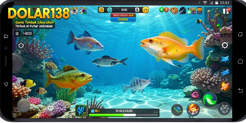 Tampilan gameplay DOLAR138 menampilkan berbagai ikan yang menarik.