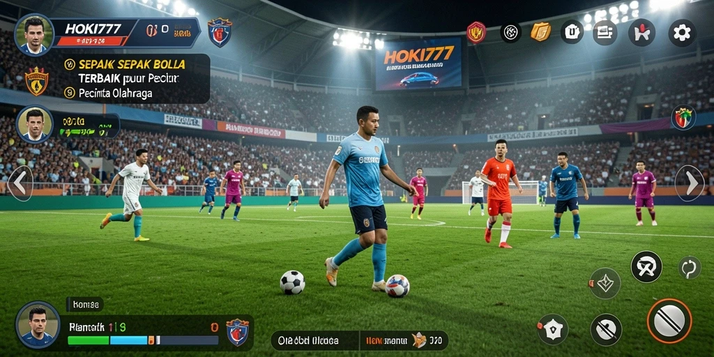 Tampilan gameplay intens dari HOKI777 dengan aksi seru di lapangan.