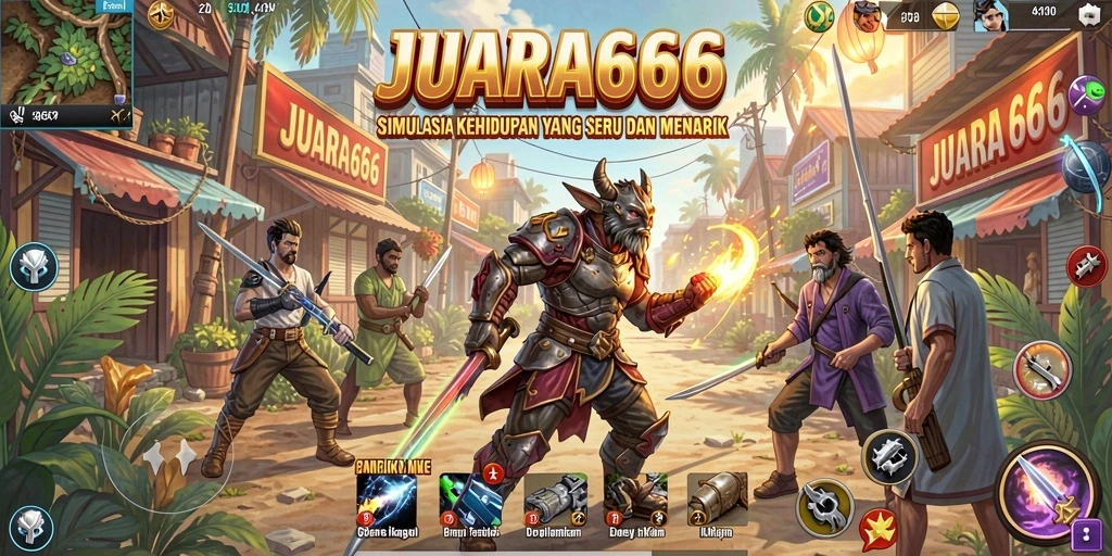 Tampilan gameplay JUARA666 yang menarik dan imersif.