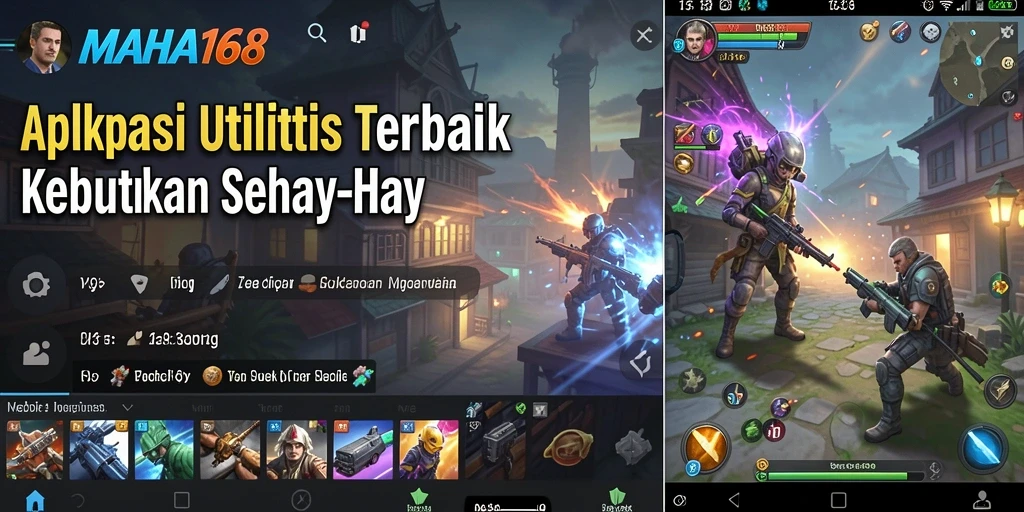 Screenshot MAHA168 menampilkan antarmuka aplikasi utilitas yang mudah digunakan.