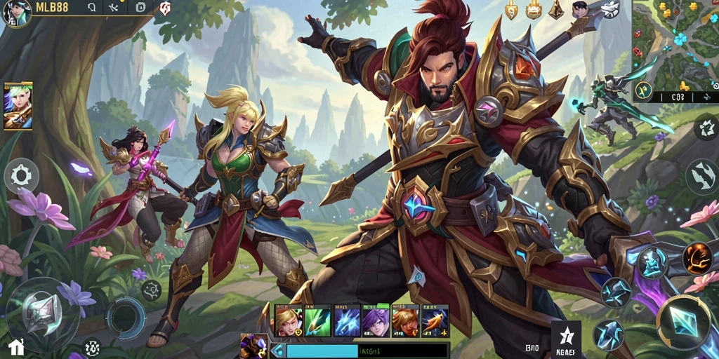 Menampilkan gameplay petualangan seru di MLBB8.