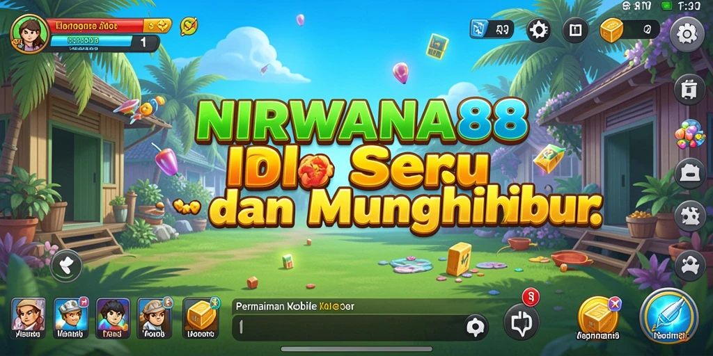 Tampilan gameplay menarik dari NIRWANA88 yang santai dan penuh warna.