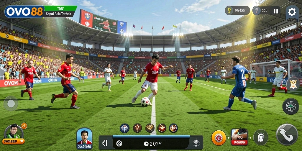Tampilan gameplay OVO88 yang seru dan menegangkan saat bertanding.