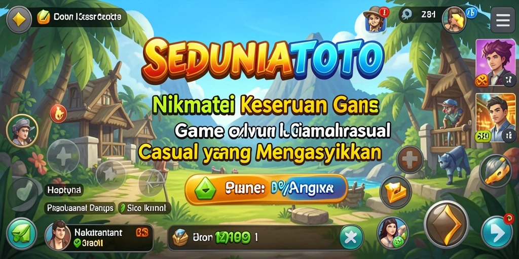 Tampilan gameplay SEDUNIATOTO yang seru dan menghibur.