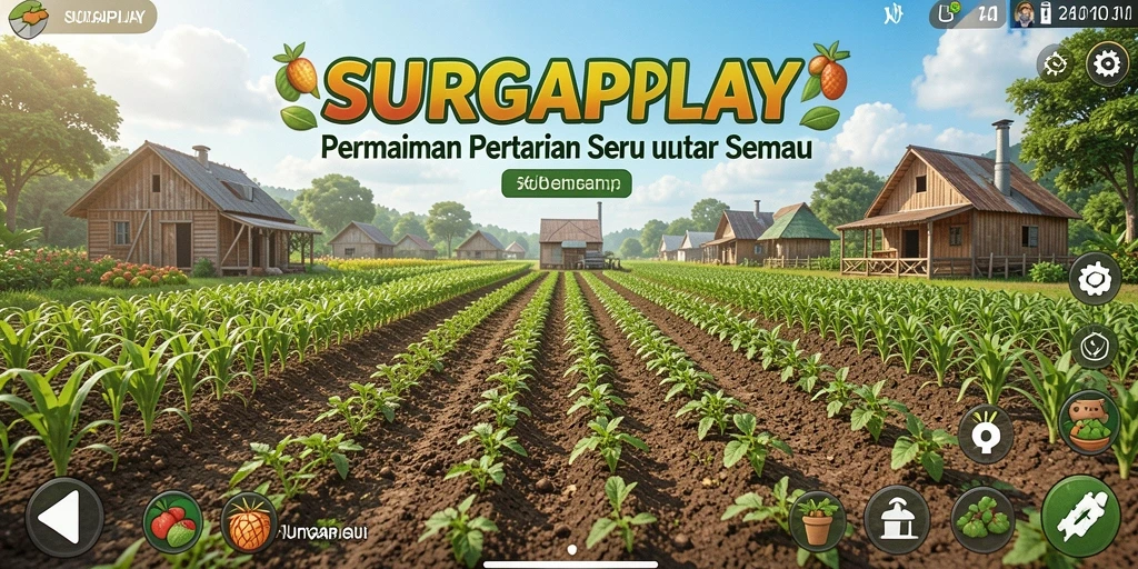 Screenshot gameplay memperlihatkan aktivitas bertani yang menarik di SURGAPLAY.