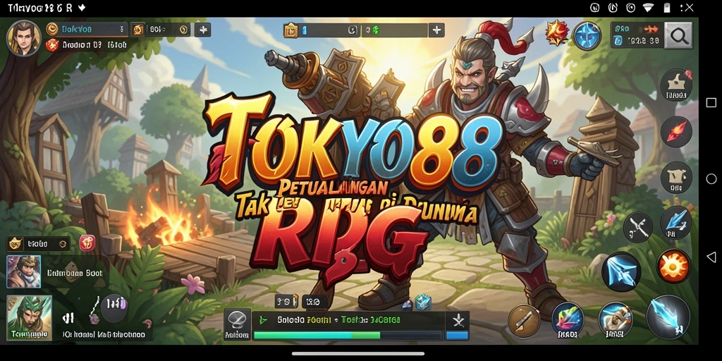 Tangkapan layar gameplay <strong>TOKYO88</strong> menampilkan aksi seru dalam petualangan RPG.