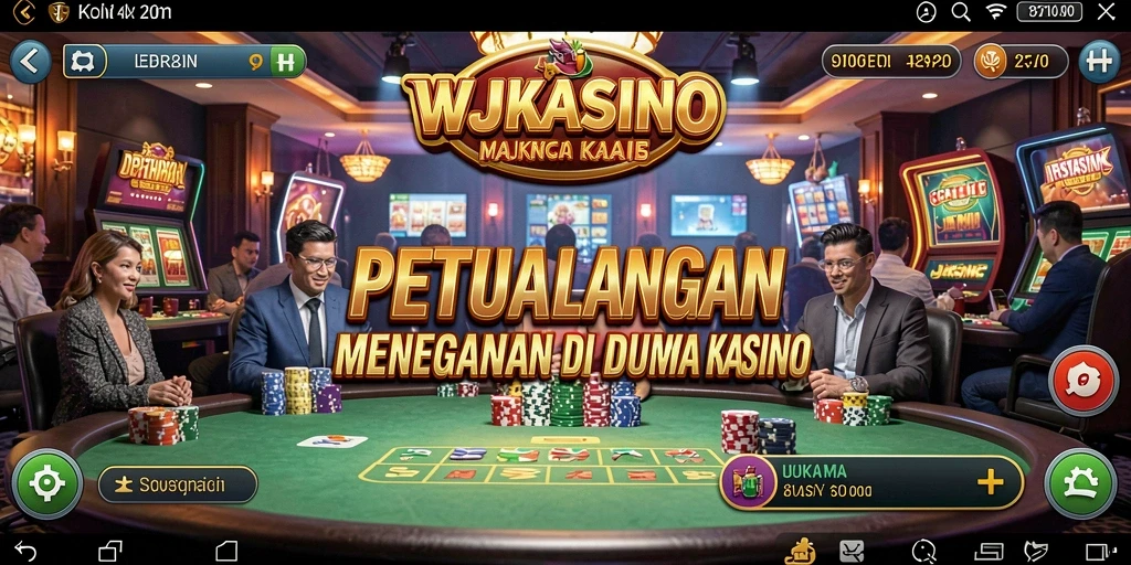 Tampilan gameplay menegangkan di dunia kasino WJKASINO.