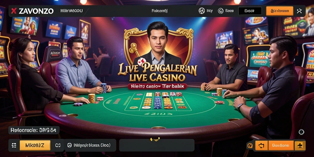 Gameplay mendebarkan ZAVONZO dalam suasana Live Casino